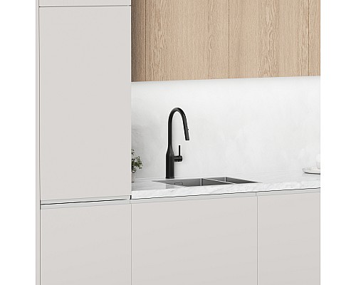 Смеситель для кухни SANCOS Grand SC4002MB с выдвижным изливом, матовый черный Смеситель для кухни SANCOS Grand SC4002MB с выдвижным изливом, матовый черный