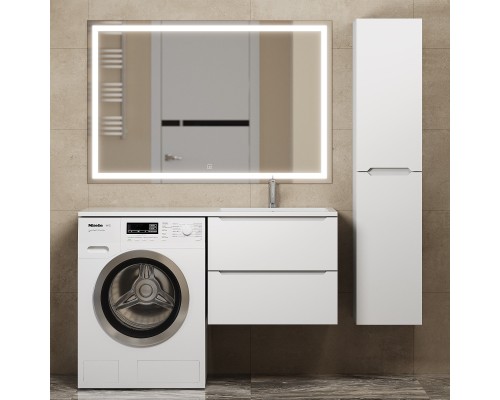 Тумба под стиральную машину подвесная Uperwood Tanos 60х47,5х50 см, белая