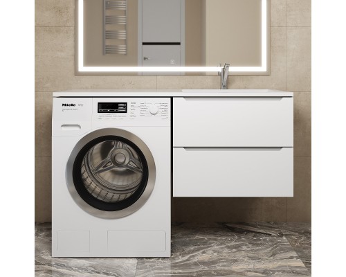 Тумба под стиральную машину подвесная Uperwood Tanos 60х47,5х50 см, белая