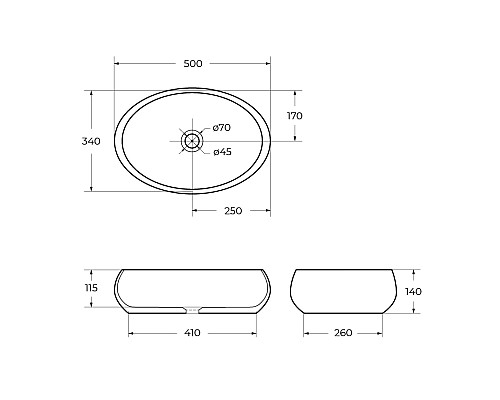 Раковина-чаша BelBagno 48 BB1085 Белая Раковина-чаша BelBagno 48 BB1085 Белая