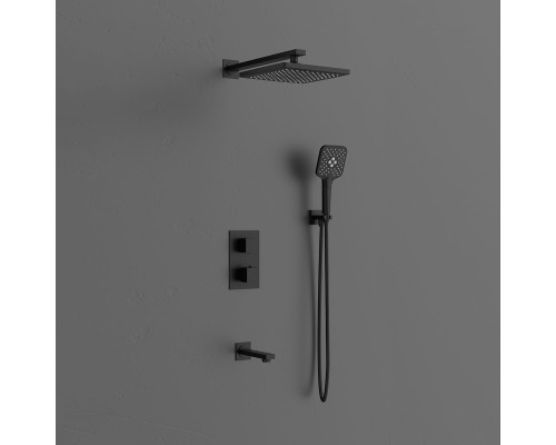 Душевой комплект Vincea Next VSFW-1N3TMB термостатический встраиваемый черный