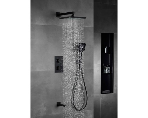 Душевой комплект Vincea Next VSFW-1N3TMB термостатический встраиваемый черный