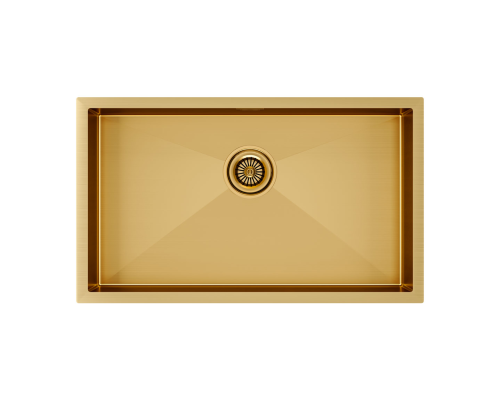 Кухонная мойка Paulmark Valde 74 PM217444-BG Брашированное золото