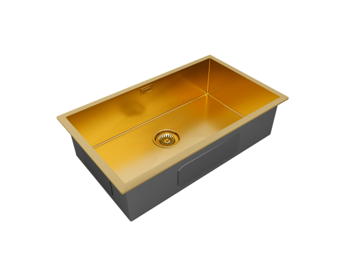 Кухонная мойка Paulmark Valde 74 PM217444-BG Брашированное золото