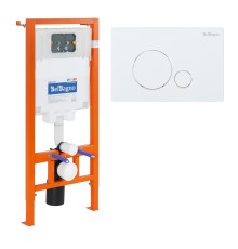 Инсталляция BelBagno с Белой клавишей смыва