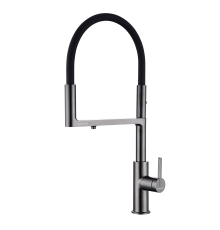 Смеситель для кухни Paulmark Tornado To213402-GB Черный глянцевый