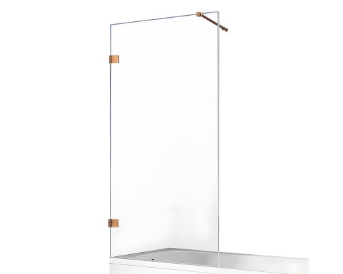 Шторка для ванны NEW TRENDY AVEXA COPPER BRUSHED 80x150 брашированная медь
