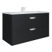 Тумба с раковиной подвесная Uperwood Modul 97х45х57 см, черная матовая