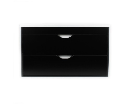 Тумба с раковиной подвесная Uperwood Modul 97х45х57 см, черная матовая