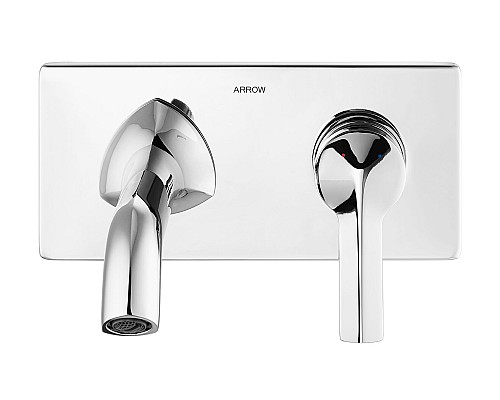 Встраиваемый настенный смеситель для раковины Arrow AG4205CP хром