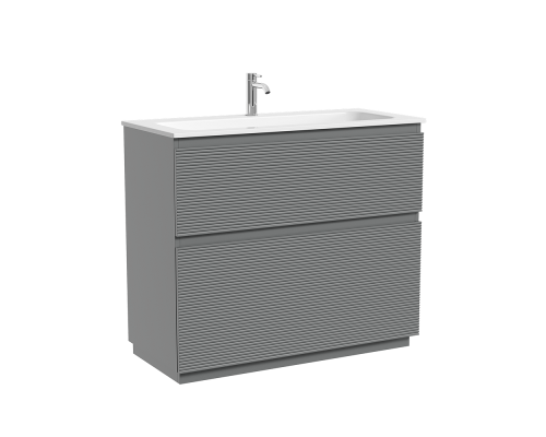 Тумба под раковину Напольная Sancos Folk Floor 99.5 FL100FES Ergraut soft