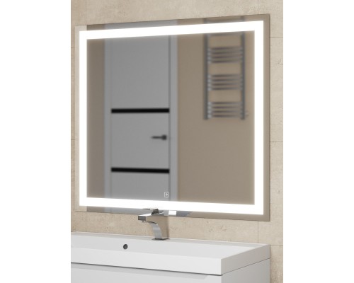 Зеркало для ванной с подсветкой Uperwood Tanos 90х80 см, сенсор/антизапотевание