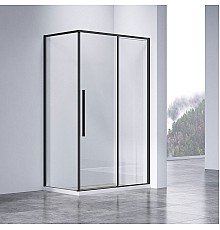 Душевой уголок Vincea Slim-N VSR-4SN8012CLB 1200x800 черный стекло прозрачное