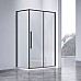 Душевой уголок Vincea Slim-N VSR-4SN9011CLB 1100x900 черный стекло прозрачное