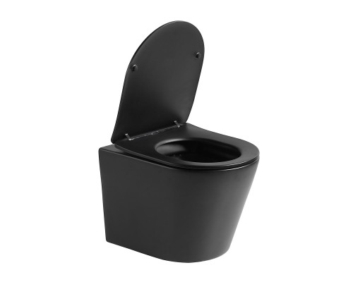 Унитаз подвесной Vincea Piatti VT1-11SMB черный матовый ультратонкое Soft-close сиденье