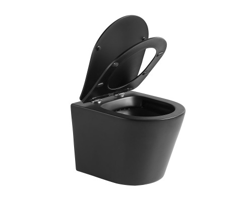 Унитаз подвесной Vincea Piatti VT1-11SMB черный матовый ультратонкое Soft-close сиденье