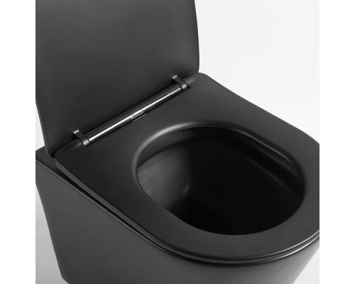Унитаз подвесной Vincea Piatti VT1-11SMB черный матовый ультратонкое Soft-close сиденье