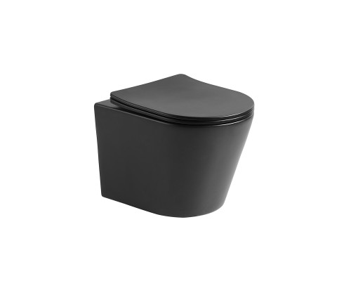 Унитаз подвесной Vincea Piatti VT1-11SMB черный матовый ультратонкое Soft-close сиденье