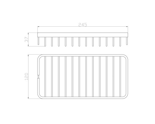 Полка для ванной Wonzon&Woghand, Хром
