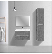 База под керамическую раковину Vincea Mia Slim 800 подвесная 2 ящика Soft close Beton