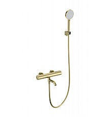 Смеситель для ванны с душем и термостатом Wonzon&Woghand, Брашированное золото