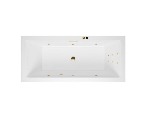 Ванна гидромассажная EXCELLENT Heaven Slim 180x80 LINE золото