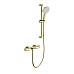 Смеситель для ванны с душевым гарнитуром и термостатом Wonzon&Woghand, Брашированное золото