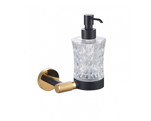 Дозатор мыла Wonzon&Woghand MAJESTIC, Черный/Золото WW-9224