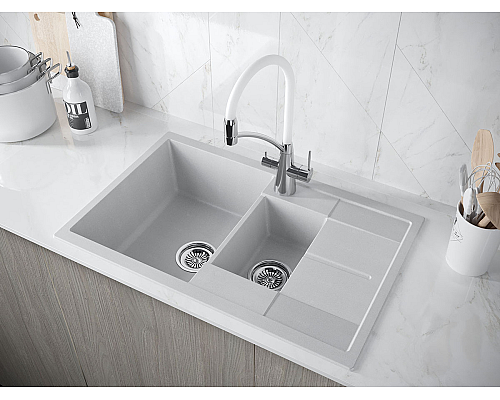 Мойка для кухни кварцевая Paulmark Feste PM237850-GR