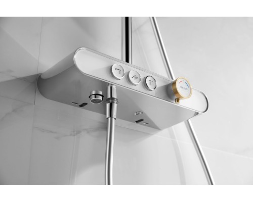 Душевая система Arrow AMG13SH855A с термостатом серый