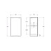 Шкаф подвесной BelBagno FLY-MARINO-750-1A-SC-BL-P-R