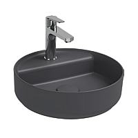 Раковина накладная ISVEA Infinity 42 круглая антрацит матовый 10NF65042SV-2C