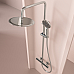 Душевая стойка Sancos Kanedo с термостатом с верхним душем, хром, SC7200CH