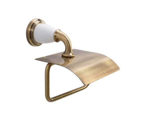 Держатель туалетной бумаги Art&Max Bianchi AM-E-3683-Br с крышкой Бронза