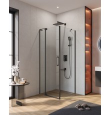 Душевой уголок Cezares Slider 70x80 SLIDER-AH-1-80-70/80-C-NERO Черный матовый