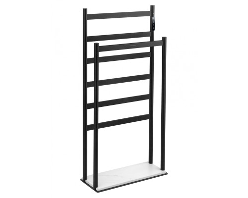 Полотенцесушитель электрический напольный Wonzon&Woghand ESSEN, Черный матовый WW-A407-MB