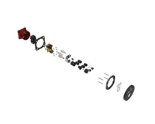 Встраиваемый смеситель для душа Vincea VSCV-322T-MMB 2 режима, термостат, черный