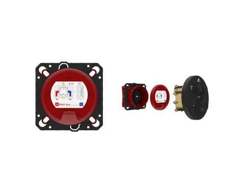 Встраиваемый смеситель для душа Vincea VSCV-322T-MMB 2 режима, термостат, черный