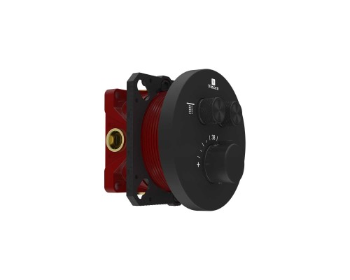 Встраиваемый смеситель для душа Vincea VSCV-322T-MMB 2 режима, термостат, черный