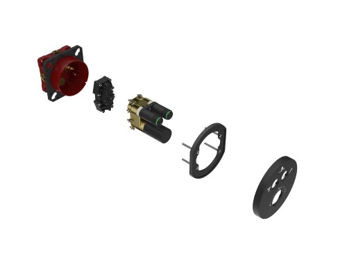 Встраиваемый смеситель для душа Vincea VSCV-322T-MMB 2 режима, термостат, черный