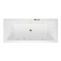 Ванна гидромассажная EXCELLENT Heaven Slim 180x80 SMART золото