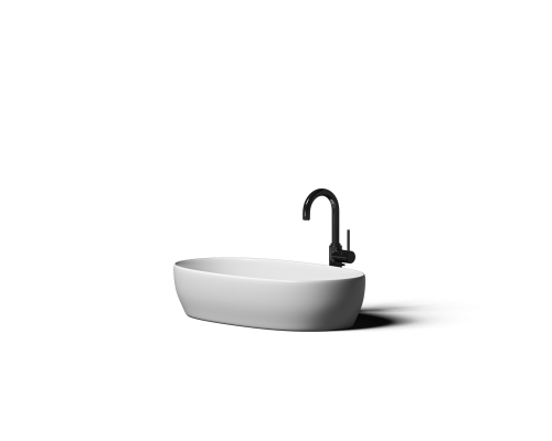 Накладная раковина-чаша из искусственного камня Monblan Via 600x395x155 цвет белый