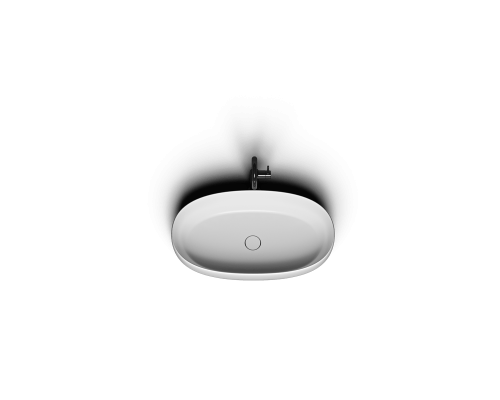 Накладная раковина-чаша из искусственного камня Monblan Via 600x395x155 цвет белый