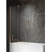 Шторка для ванны NEW TRENDY SMART GOLD BRUSHED 130x150 (брашированное золото)