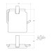 Держатель туалетной бумаги Cezares Slider SLIDER-PH-01 с крышкой Хром