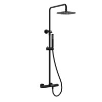 Душевая система с термостатом Raiber premium RPB-007 Graceful, матовый черный