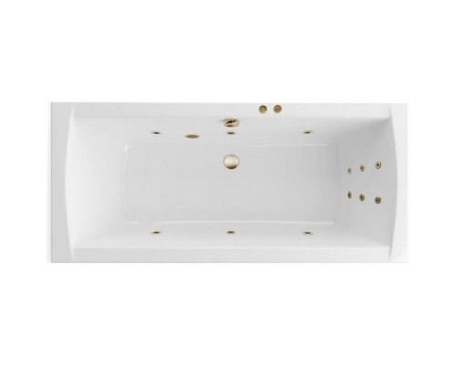 Ванна гидромассажная EXCELLENT Aquaria Lux Slim 180x80 LINE бронза