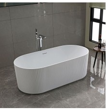 Ванна акриловая Vincea VBT-426-1700MW 1700x800x580 белый матовый щелевой перелив