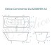 Ванна чугунная Delice Continental 140х70 с отверстиями под ручки и антискользящим покрытием
