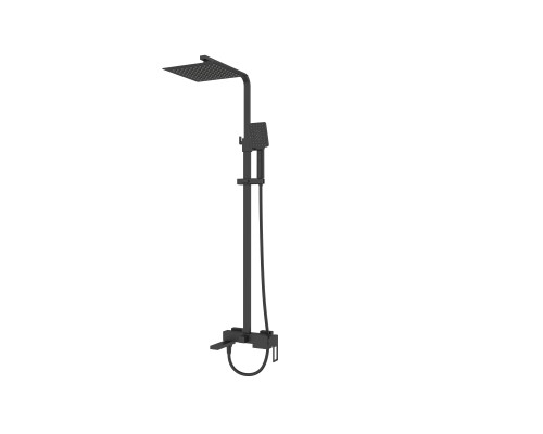 Душевая система BelBagno Luce LUC-VSCM-NERO Черная матовая